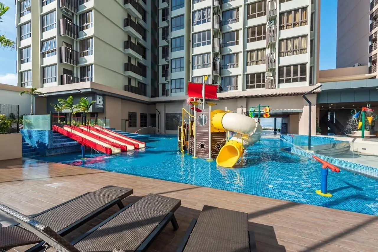New Bali Residence Seaview L 8 Pax L Kids Friendly L Water Theme Park L 5Mins To Jonker L Kids Slide Malacca